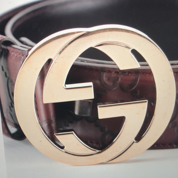 #0272 Gucci GG Embossed Leather Belt main image 9